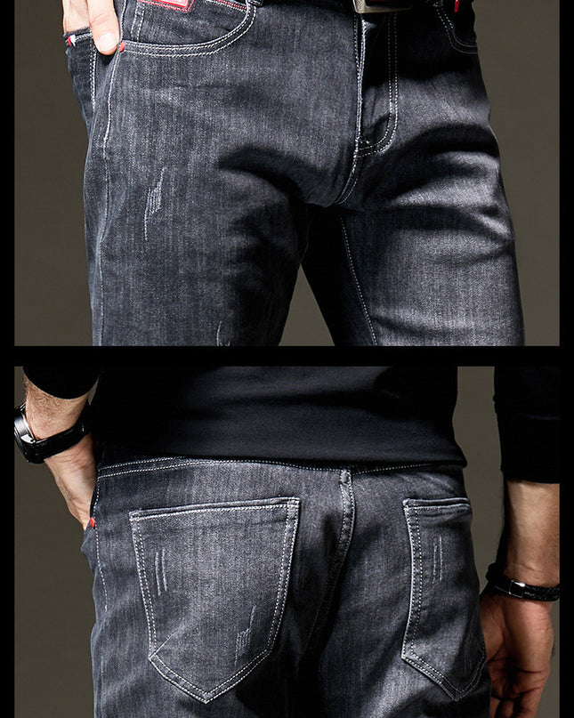 Men's Jeans Small Feet Slim Pants