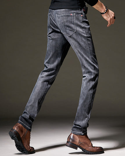 Men's Jeans Small Feet Slim Pants