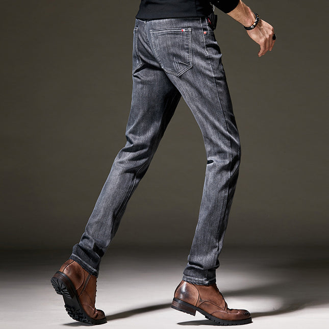 Men's Jeans Small Feet Slim Pants