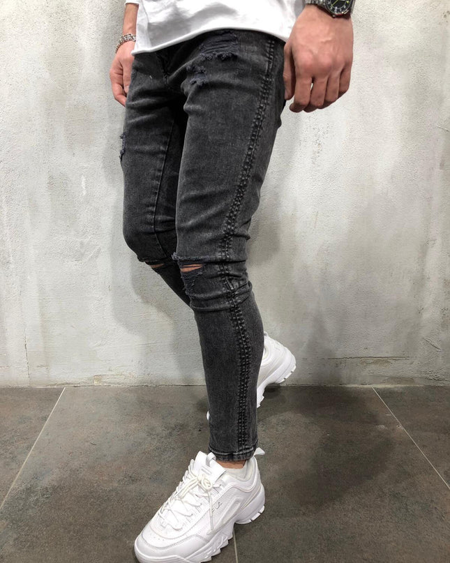 High Street Men's Knee Hole Jeans