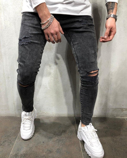 High Street Men's Knee Hole Jeans