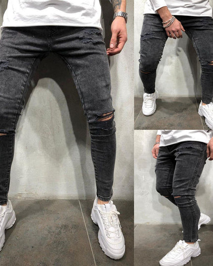 High Street Men's Knee Hole Jeans