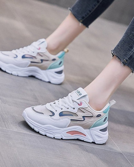 Daddy Shoes All-match Casual White Sports Women's Shoes