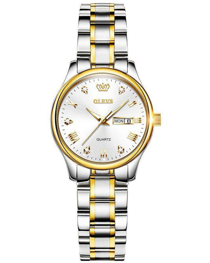 Automatic Waterproof Luminous Calendar Quartz Ladies Watch