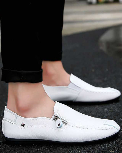 Boys No Shoelaces Pointed Toe Acne Peas Shoes Yellow Orange Lazy Single Thin Moccasins Rest Scoop Shoes