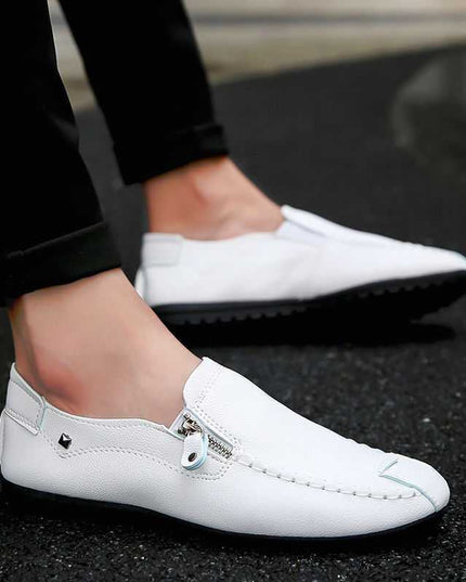 Boys No Shoelaces Pointed Toe Acne Peas Shoes Yellow Orange Lazy Single Thin Moccasins Rest Scoop Shoes