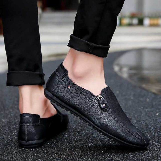 Boys No Shoelaces Pointed Toe Acne Peas Shoes Yellow Orange Lazy Single Thin Moccasins Rest Scoop Shoes