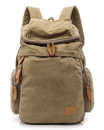 Canvas Backpack Male College Style Large-capacity Student School Bag