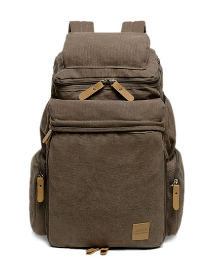 Canvas Backpack Male College Style Large-capacity Student School Bag