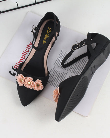 Toe-toe Flat Buckle Outer Sandals