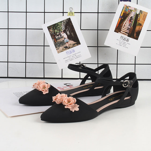 Toe-toe Flat Buckle Outer Sandals