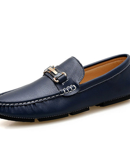 Winter Warm Men's Shoes, Lightweight One-step Casual Leather Shoes