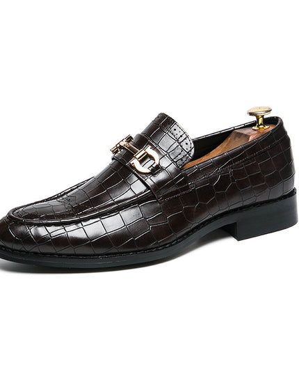 British Style Casual Men's Leather Shoes With Low Personality