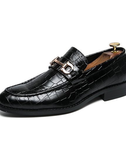 British Style Casual Men's Leather Shoes With Low Personality