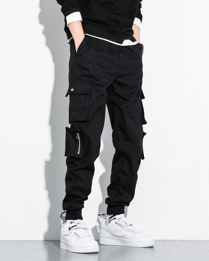 Autumn And Winter M-8 Xl Overalls Men's Loose-Fitting Pants