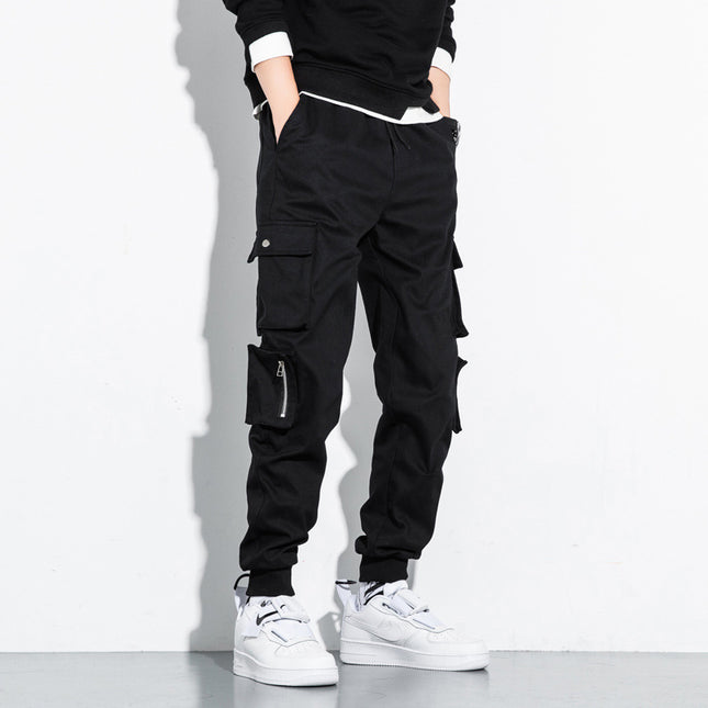 Autumn And Winter M-8 Xl Overalls Men's Loose-Fitting Pants