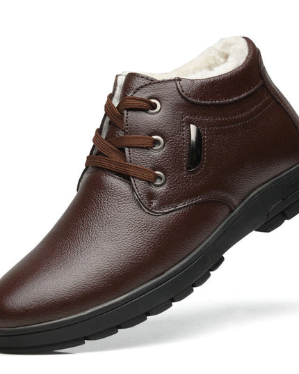 New style cotton shoes casual first layer cowhide old shoes