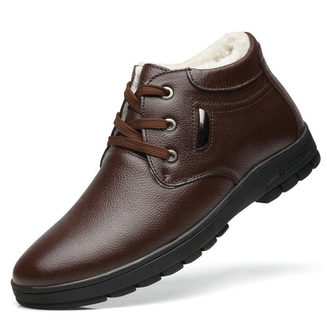 New style cotton shoes casual first layer cowhide old shoes