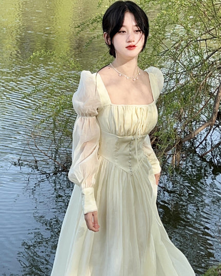 Seaside Beach Vacation Style Adult Lady Like Woman Temperament Dress