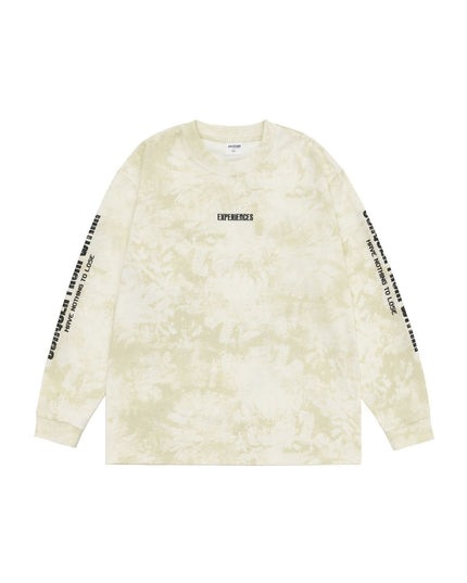 Retro Crew Neck Long-sleeved T-shirt Male Letter Printed Loose Casual Bottoming Bottoming Shirt