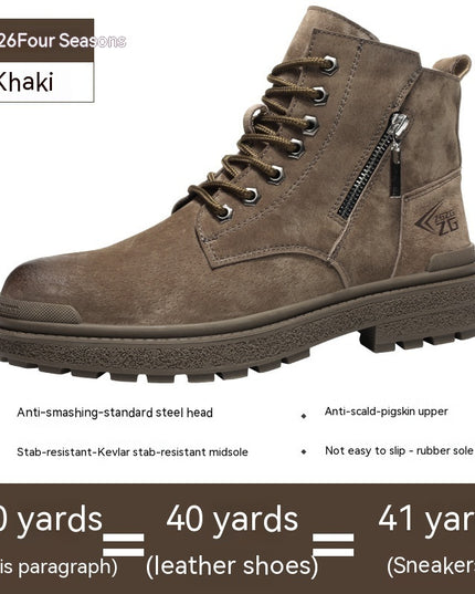 High Top Anti Impact Protective Shoes For Labor Protection
