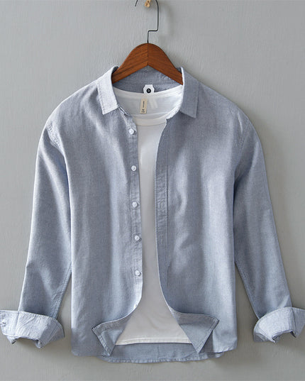 Men's Casual Minimalist Long Sleeve Shirt
