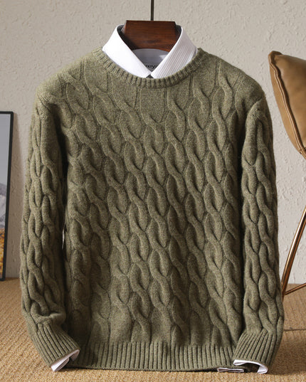 Round Neck Sweater Casual Bottoming Men's Shirt