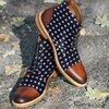 Men's Martin Boots Embroidered Large Size