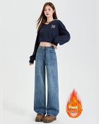 Retro Blue Cropped Thick