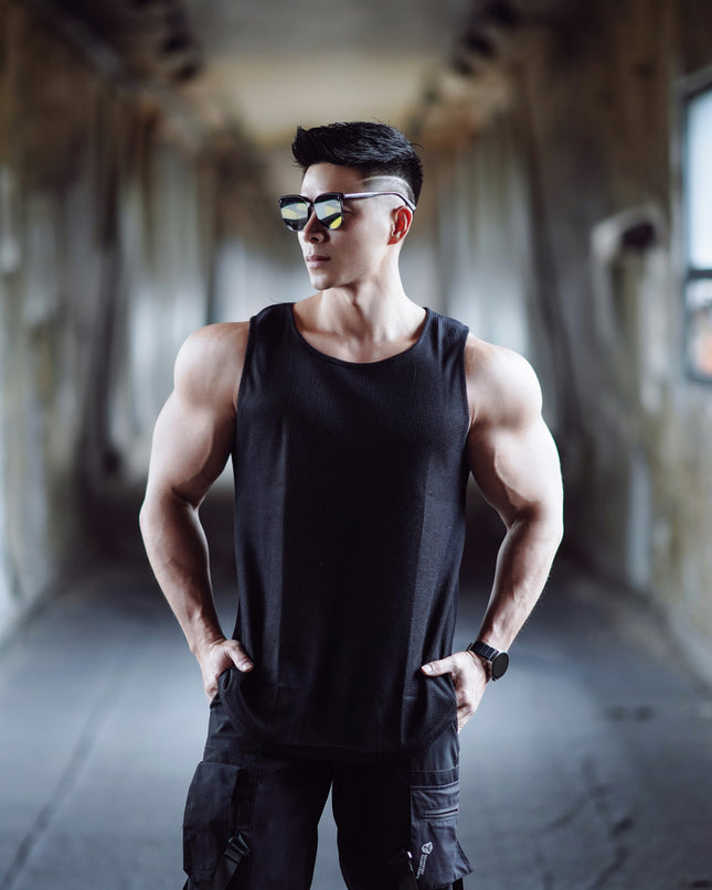 Leisure Running Workout Fitness Basketball Quick-drying Stretch Solid Color Light Board Sleeveless Vest
