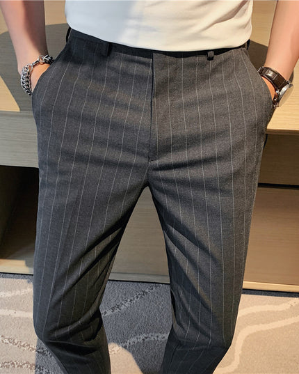 Thin Men's Slim Fit Suit Pants Fashion