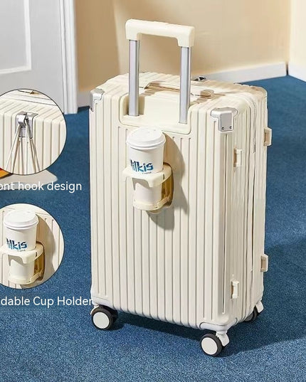 Luggage Women's Luggage Internet Men's Password Trolley Case Genuine Leather