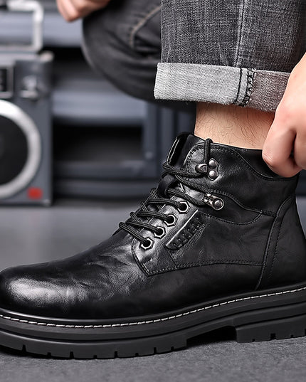 Men's Fashion British Style High-top Boots