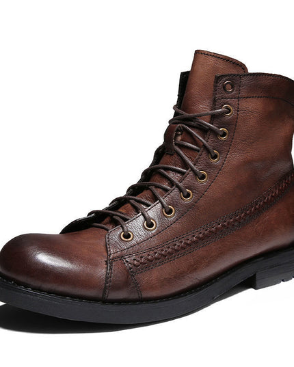 British Style Brush Color Worker Boot
