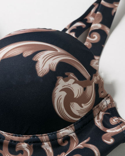 Women's printed one-piece bikini