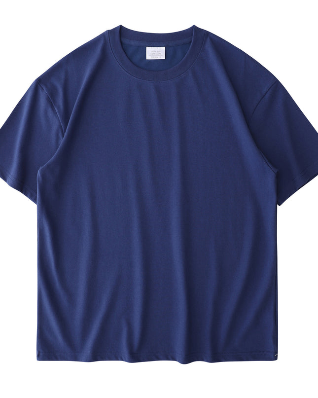 Heavy Cotton T-shirt Plus Size Round Neck Bottoming Shirt Thickened 240g
