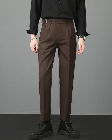 Autumn Men's Suit Pants Slim Fit