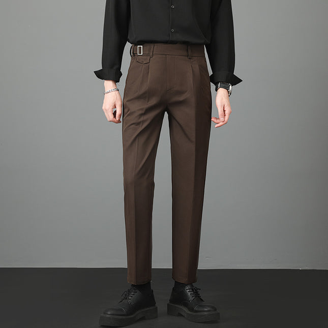 Autumn Men's Suit Pants Slim Fit