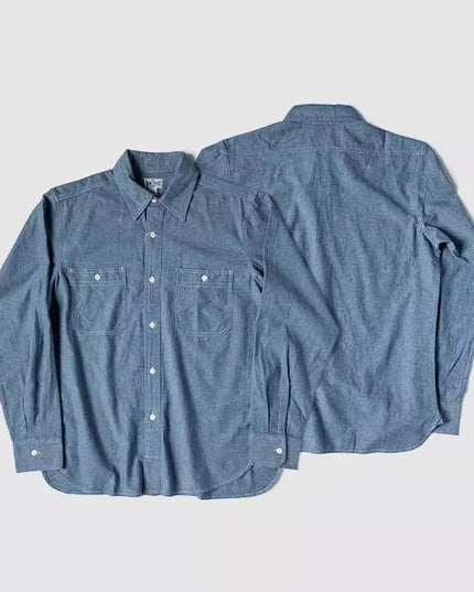 Double Patch Pocket Youth Cloth Long-sleeved Shirt