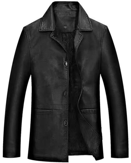 Autumn New Young And Middle-aged Leather Jacket