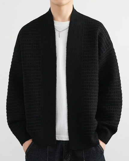 Cardigan Coat Men's Spring And Autumn Trendy Loose