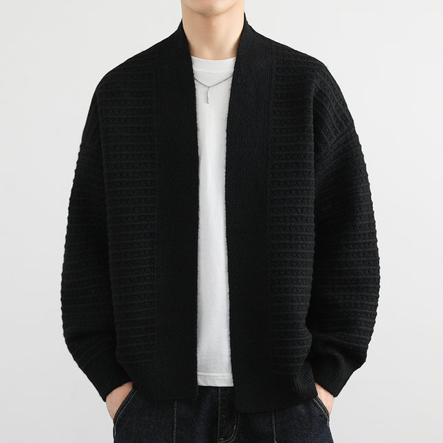 Cardigan Coat Men's Spring And Autumn Trendy Loose