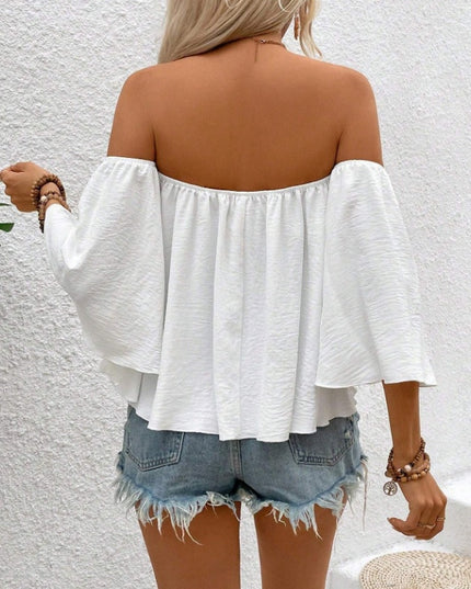 Casual Women's Loose Short Sleeved Blouse