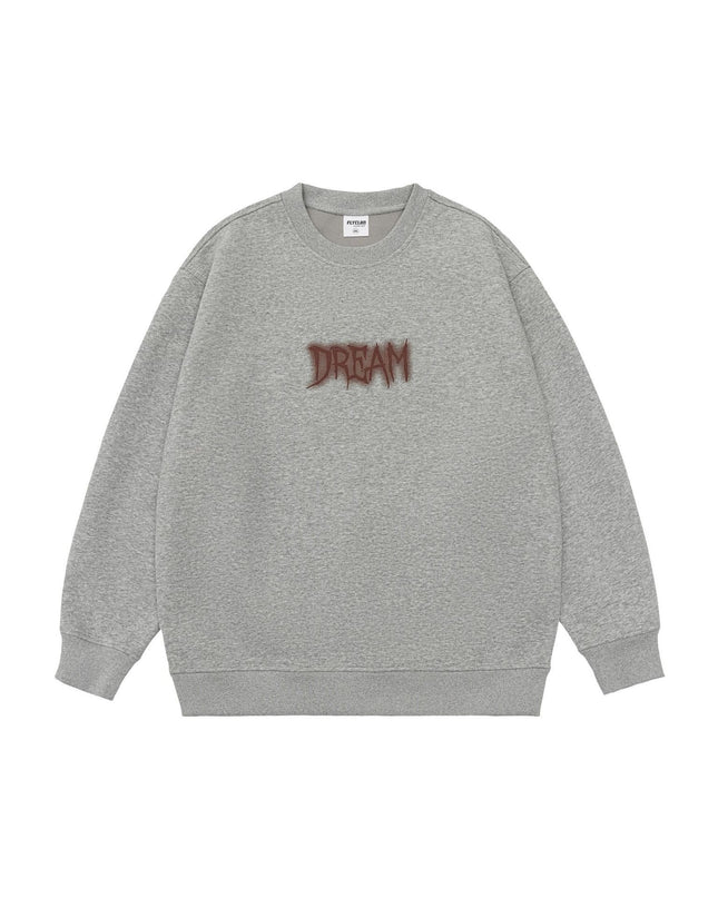 Men's American Style Trend Letters Printed Crew Neck Sweatshirt