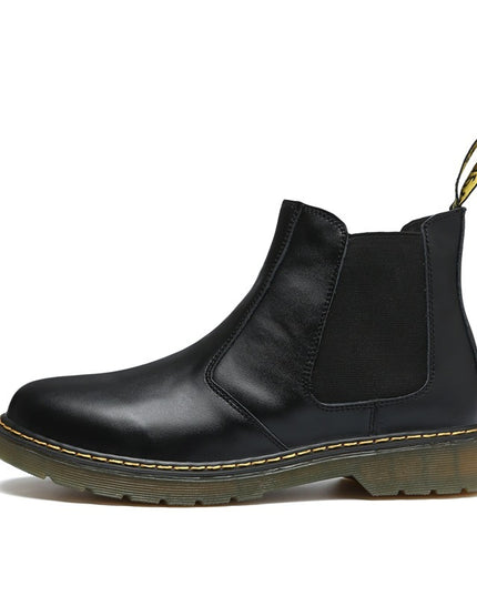 Vintage Leather Short Boots For Men