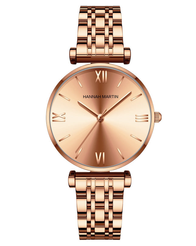 Women's Solid Stainless Steel Band Watch