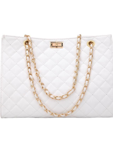 Rhombic Chain One Shoulder Messenger Big Bag