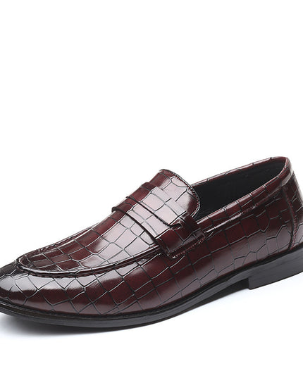 Fashion Pattern Men's Set Foot Casual Leather Shoes