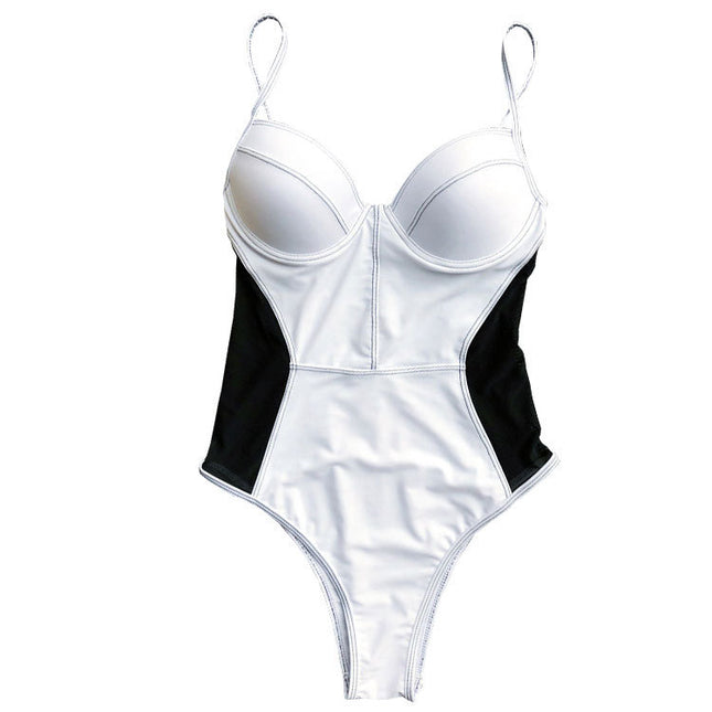 Mesh one-piece bikini