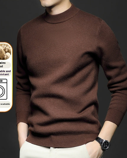 Men's Sweater Worsted Sweater Knitted Long Sleeve